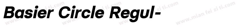 Basier Circle Regul字体转换
